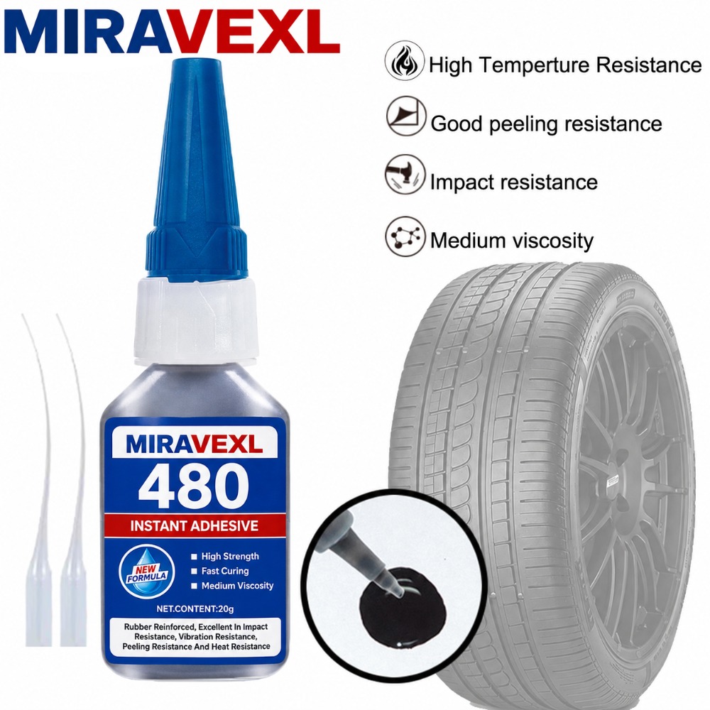 Woodworking Glue - Adesivo Istantaneo Nero 480 SuperGlue ad