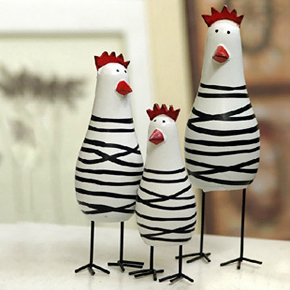 Set di 3 Statuette di Pollo In - Wood Chisel Set recensione e prezzo