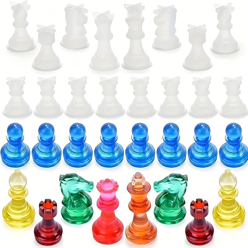 11Chessboard16Set di stampi in - Woodworking Resin recensione e prezzo
